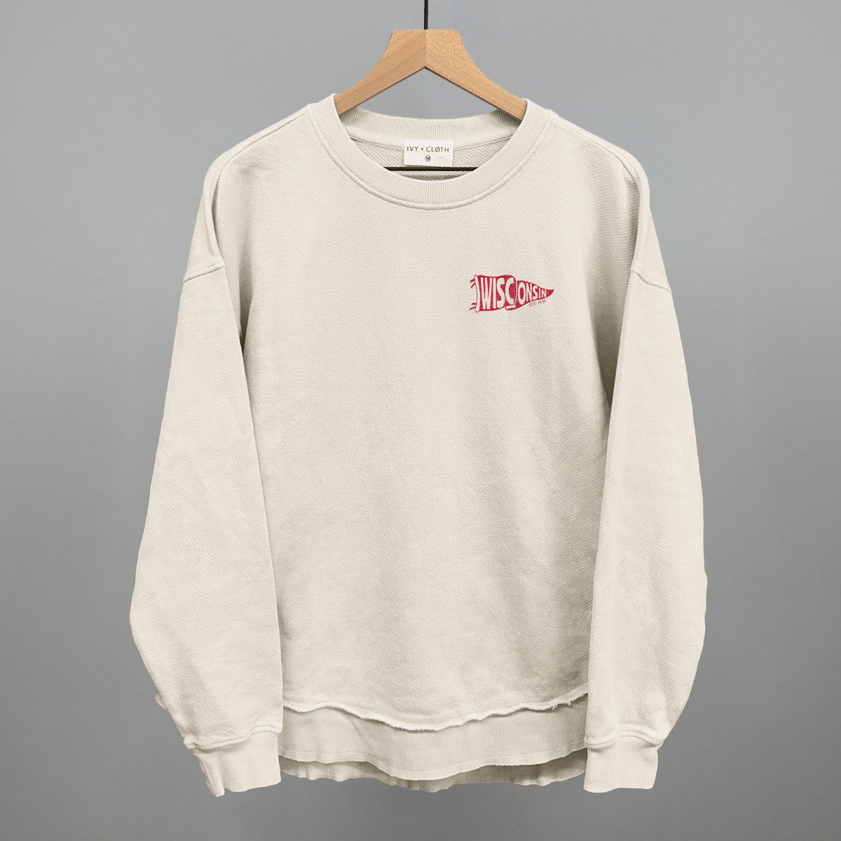 Wisconsin Pennant Flag (Left Chest) - clothing by TeeHivey.com (Image 4)
