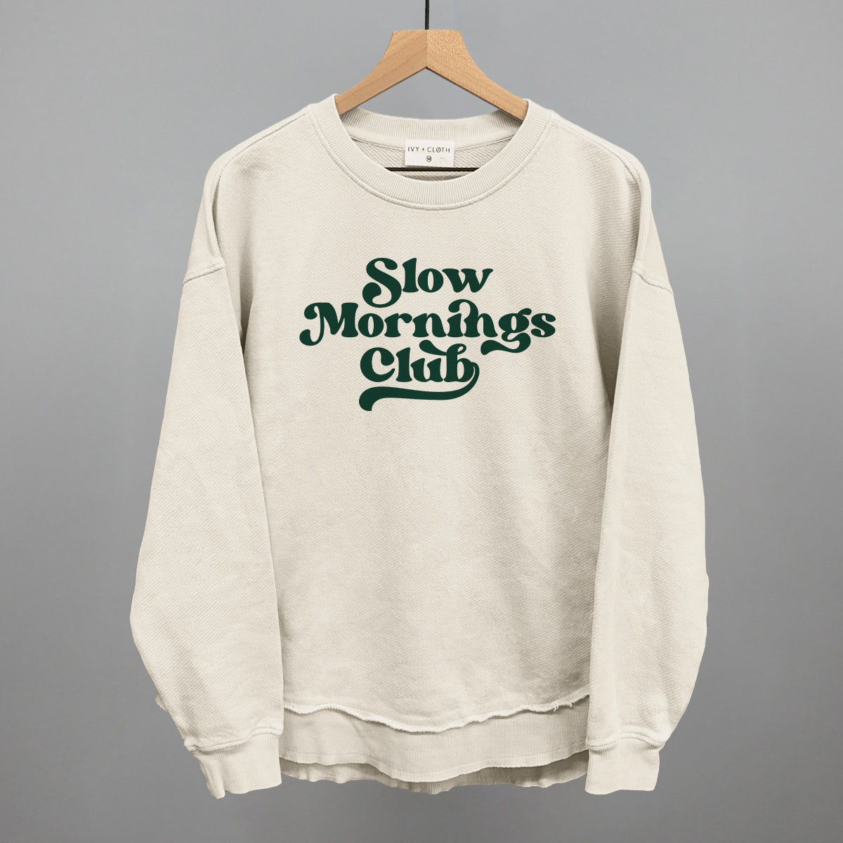 Slow Mornings Club (Green) - clothing by TeeHivey.com (Image 5)