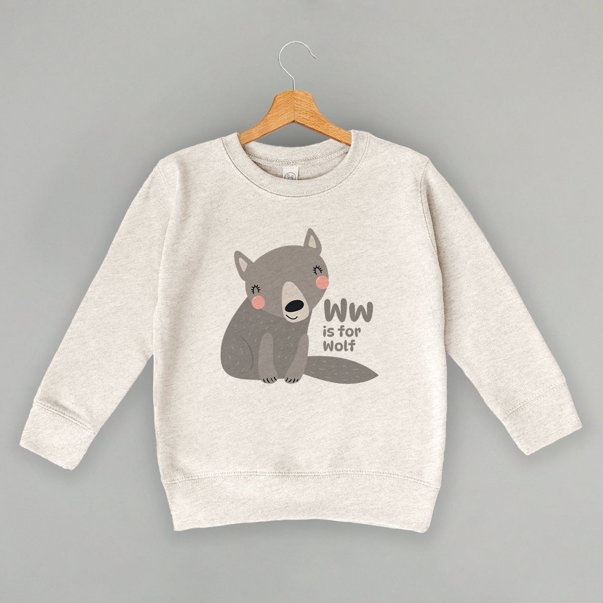 W Is For Wolf (Kids) - clothing by TeeHivey.com (Image 3)