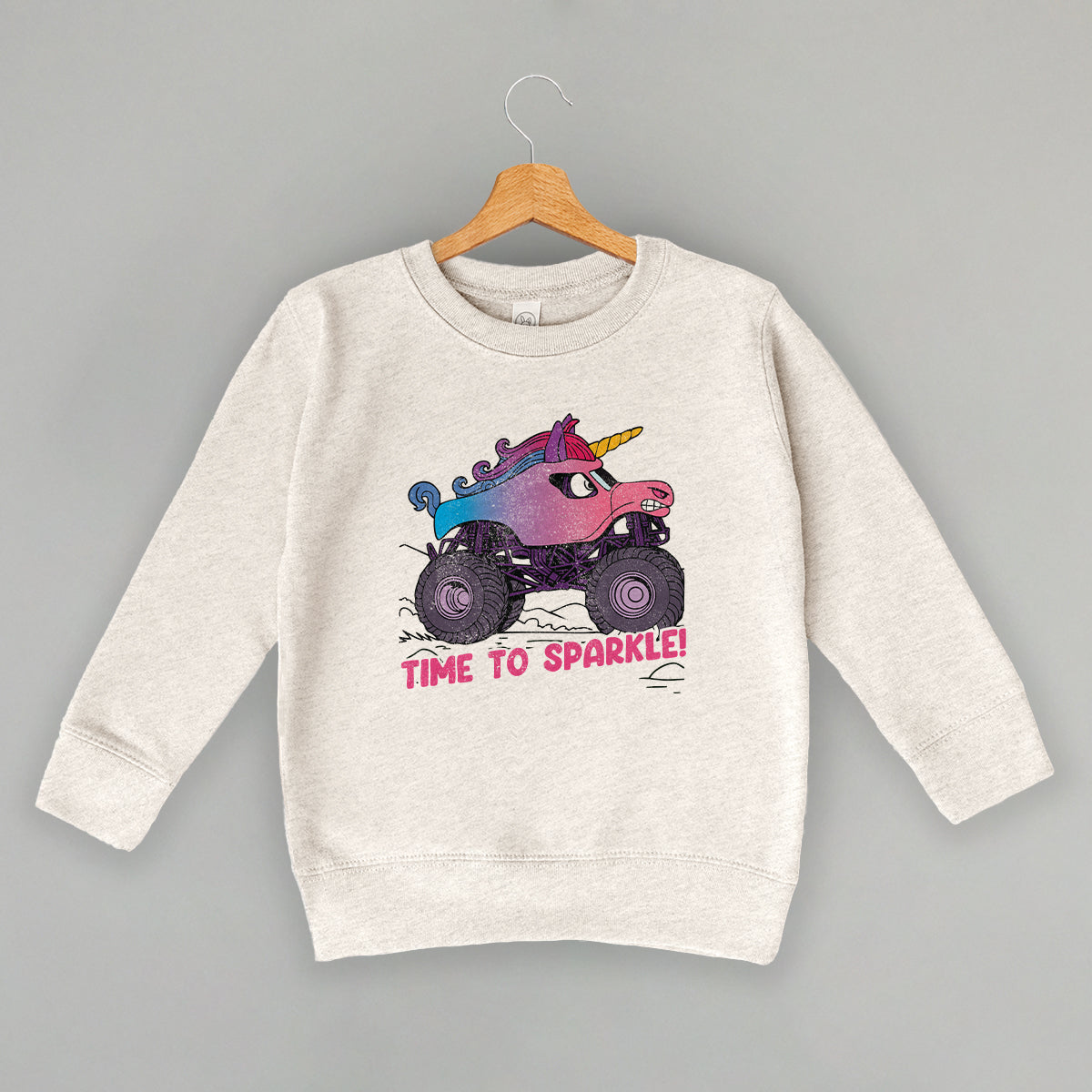 Time To Sparkle Unicorn Monster Truck (Kids) - clothing by TeeHivey.com (Image 4)