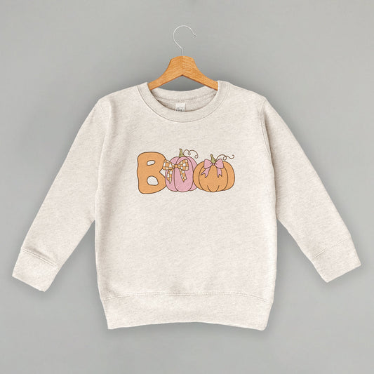 Boo (Pumpkins + Bows) (Kids) - clothing by TeeHivey.com (Image 1)