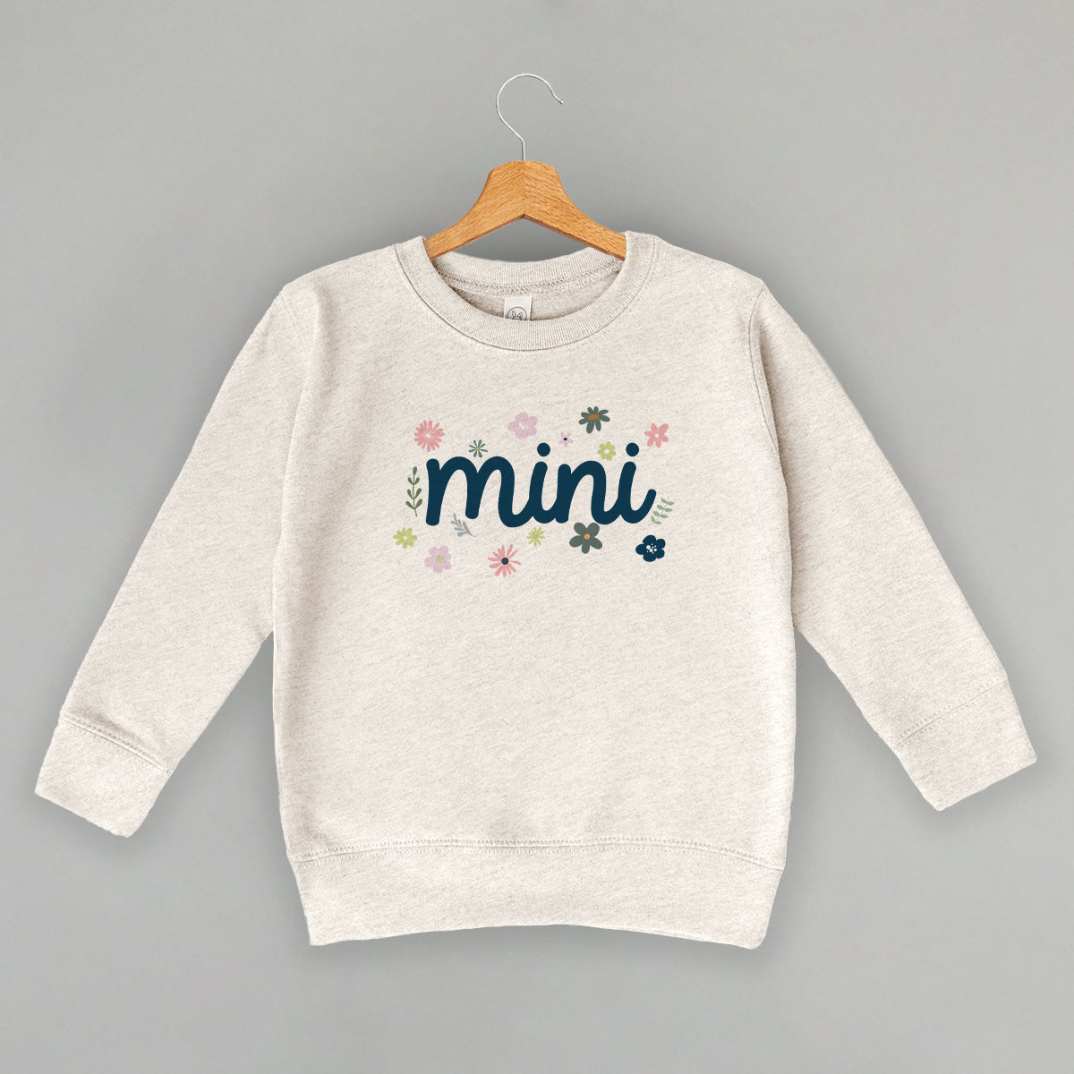 Mini (Dainty Flower Script) (Kids) - clothing by TeeHivey.com (Image 3)