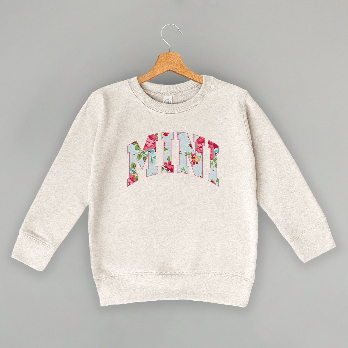 Mini (Block Letter Floral) (Kids) - clothing by TeeHivey.com (Image 3)