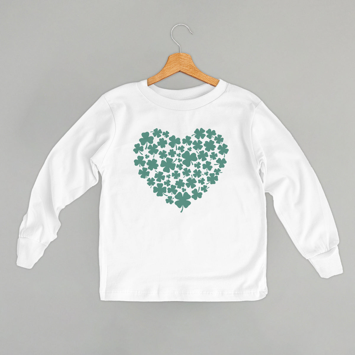 Shamrock Heart (Kids) - clothing by TeeHivey.com (Image 4)