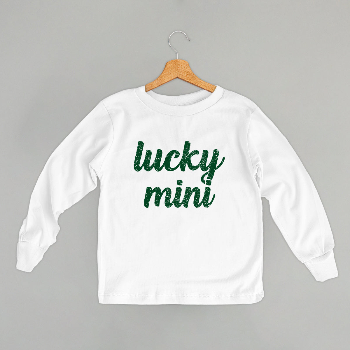Lucky Mini Green Script (Kids) - clothing by TeeHivey.com (Image 2)
