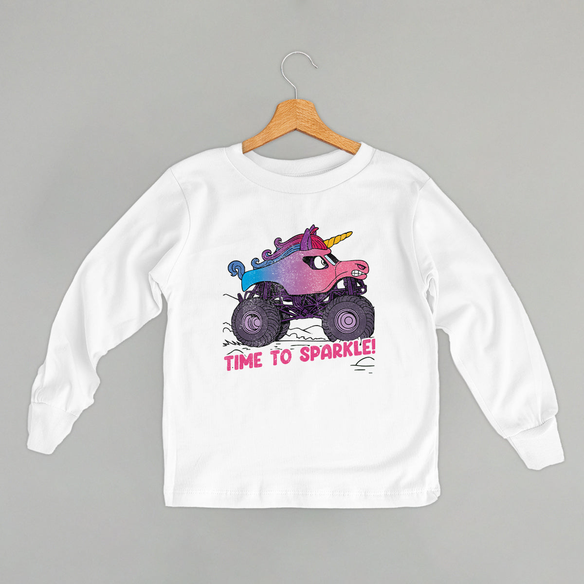 Time To Sparkle Unicorn Monster Truck (Kids) - clothing by TeeHivey.com (Image 5)