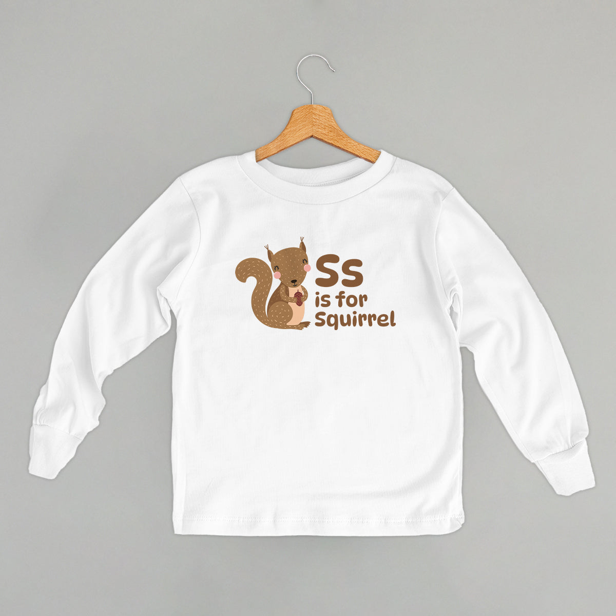 S Is For Squirrel (Kids) - clothing by TeeHivey.com (Image 2)