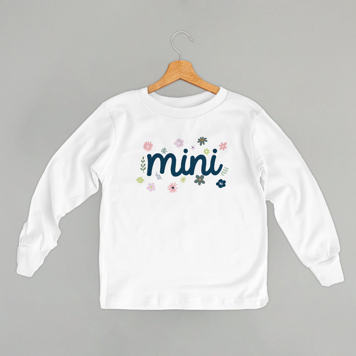 Mini (Dainty Flower Script) (Kids) - clothing by TeeHivey.com (Image 4)