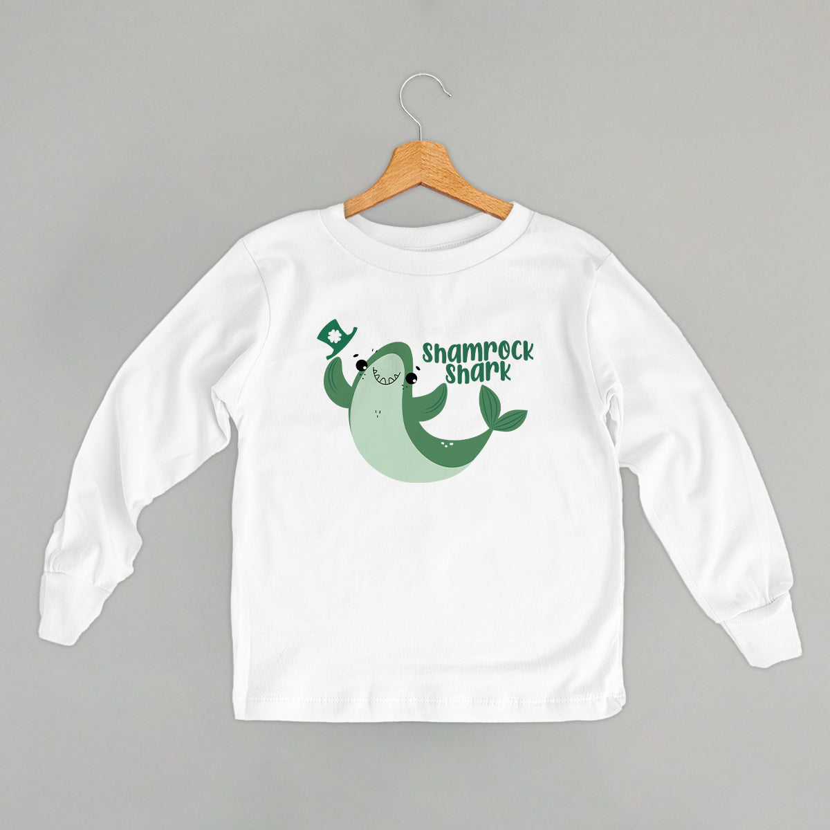 Shamrock Shark (Kids) - clothing by TeeHivey.com (Image 1)