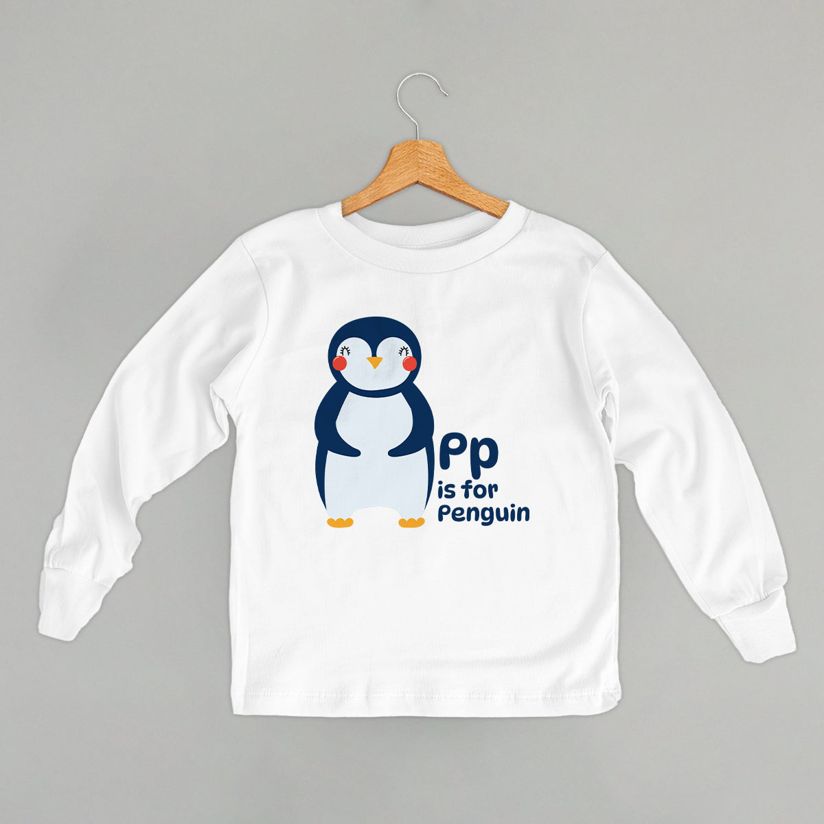 P Is For Penguin (Kids) - clothing by TeeHivey.com (Image 1)