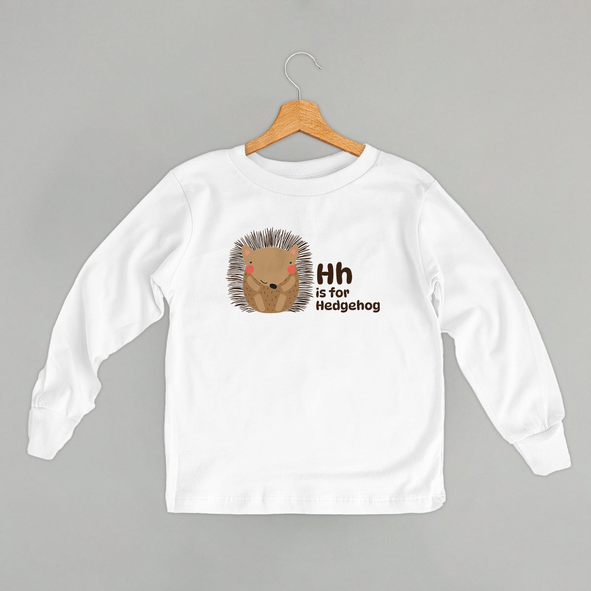 H Is For Hedgehog (Kids) - clothing by TeeHivey.com (Image 4)