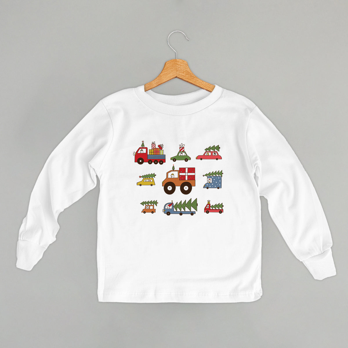 Christmas Vehicle Doodles (Kids) - clothing by TeeHivey.com (Image 5)