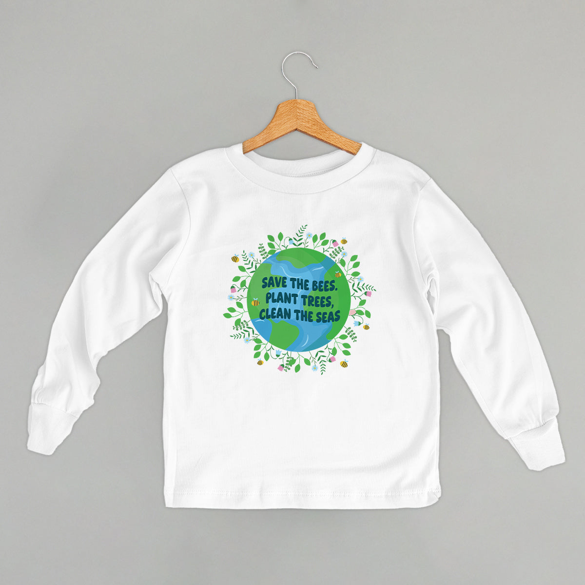 Save The Bees, Plant Trees Doodle (Kids) - clothing by TeeHivey.com (Image 5)