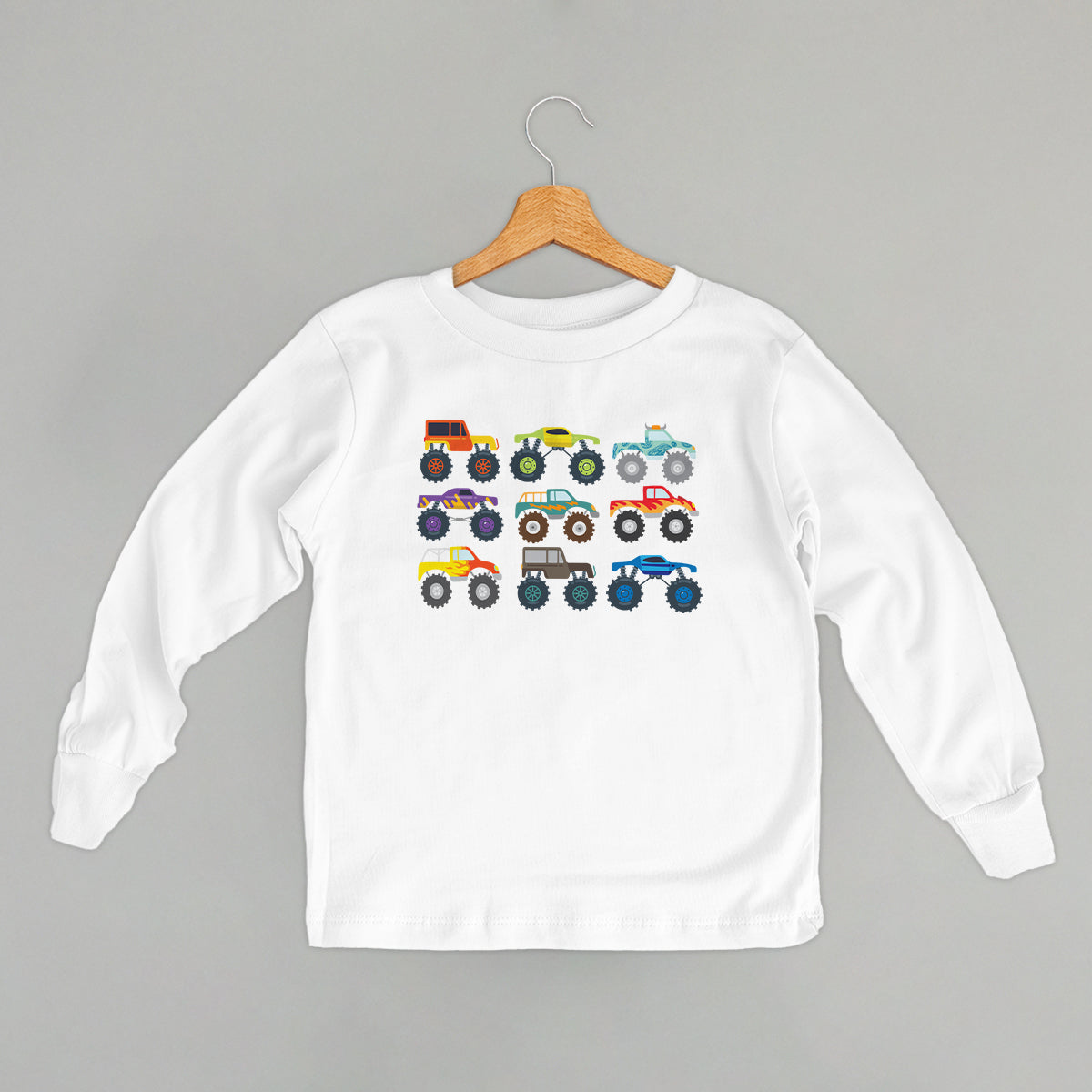 Colorful Monster Truck Doodle (Kids) - clothing by TeeHivey.com (Image 5)