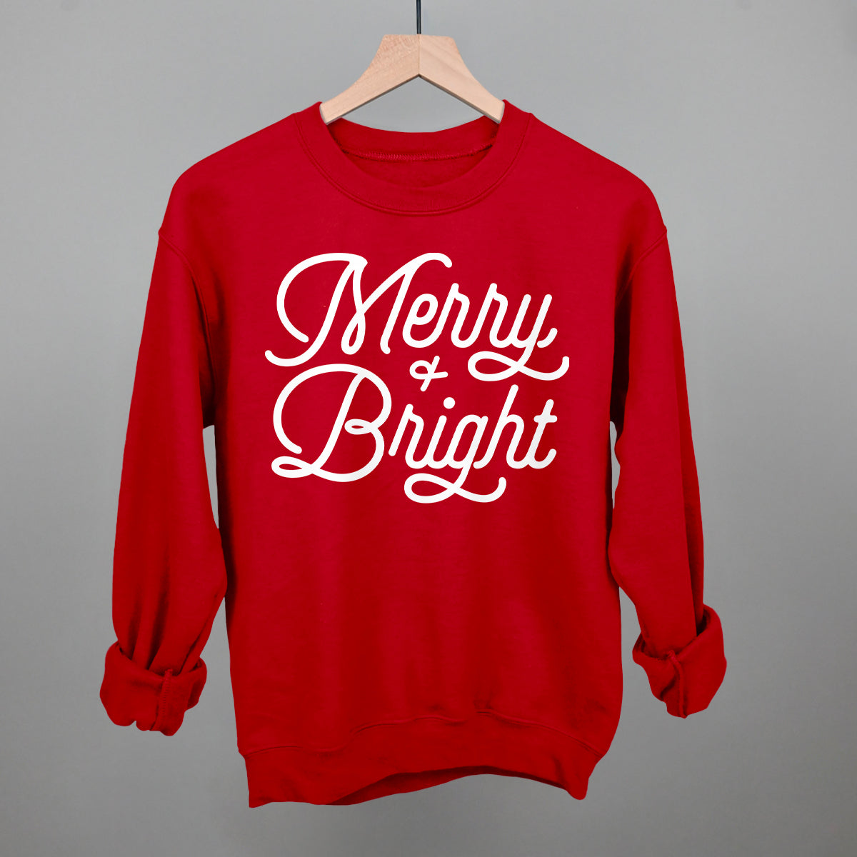 Merry And Bright (Monoline Script) - clothing by TeeHivey.com (Image 2)
