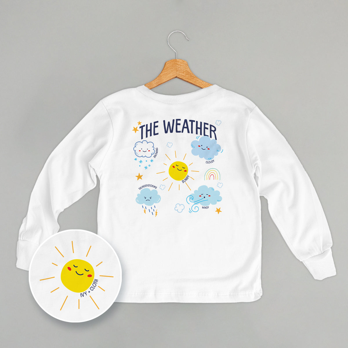The Weather Doodles (Kids Back Print) - clothing by TeeHivey.com (Image 1)