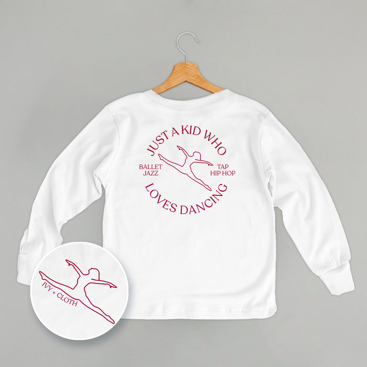 Just A Kid Who Loves Dancing (Kids Back Print) - clothing by TeeHivey.com (Image 4)