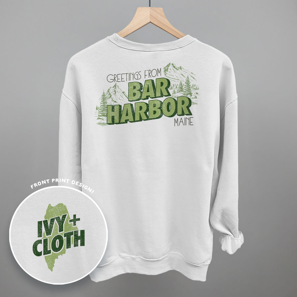 Greetings From Bar Harbor (Back Print)