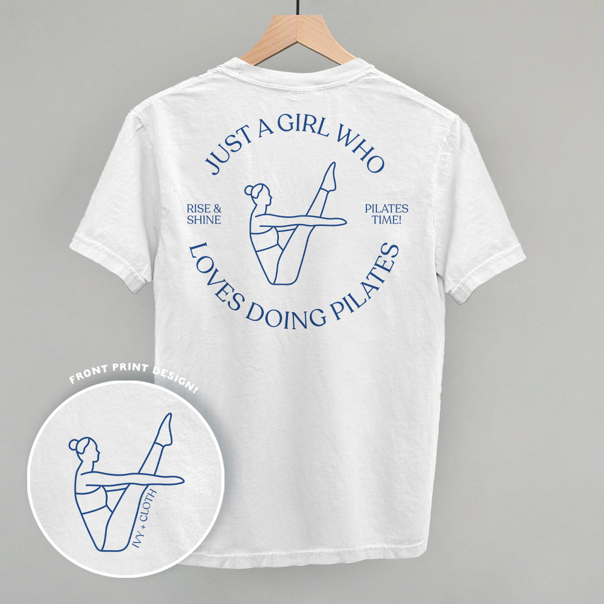 Just A Girl Who Loves Doing Pilates (Back Print) - clothing by TeeHivey.com (Image 4)