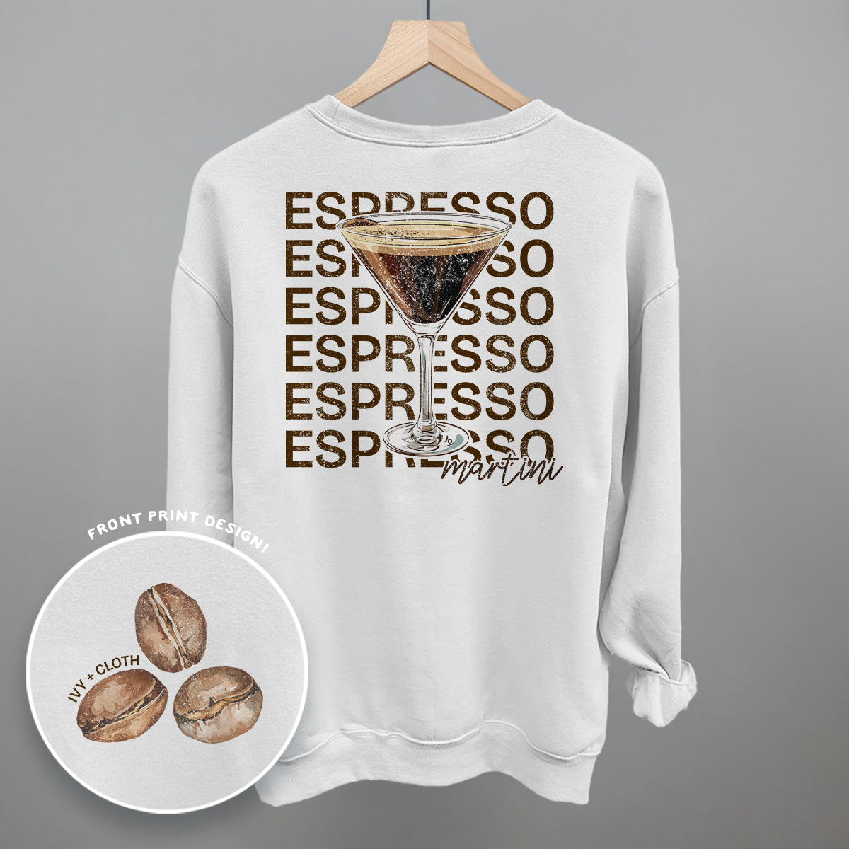 Espresso Martini (Back Print) - clothing by TeeHivey.com (Image 4)