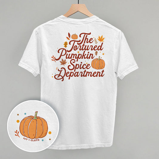 The Tortured Pumpkin Spice Department (Back Print) - clothing by TeeHivey.com (Image 1)