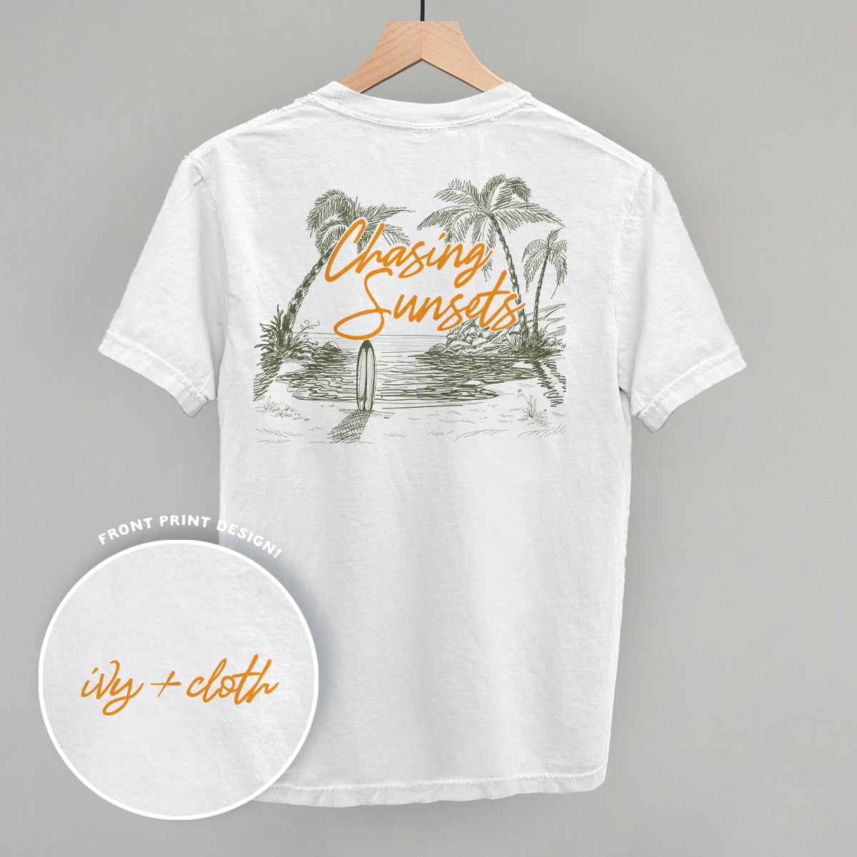 Chasing Sunsets (Back Print) - clothing by TeeHivey.com (Image 1)