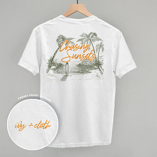 Chasing Sunsets (Back Print) - clothing by TeeHivey.com (Image 1)