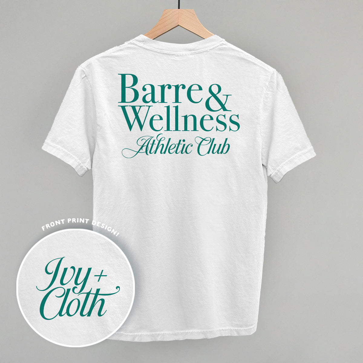 Barre & Wellness Athletic Club (Back Print) - clothing by TeeHivey.com (Image 4)