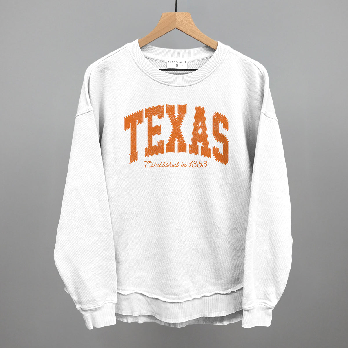 Texas Varsity Arch (Orange) - clothing by TeeHivey.com (Image 1)
