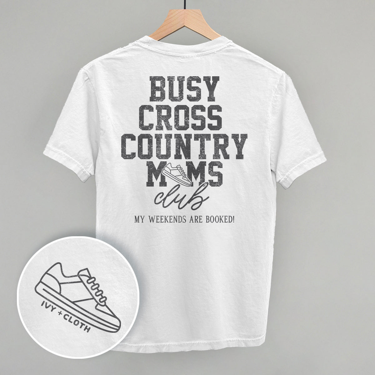 Busy Cross Country Moms Club (Back Print) - clothing by TeeHivey.com (Image 2)
