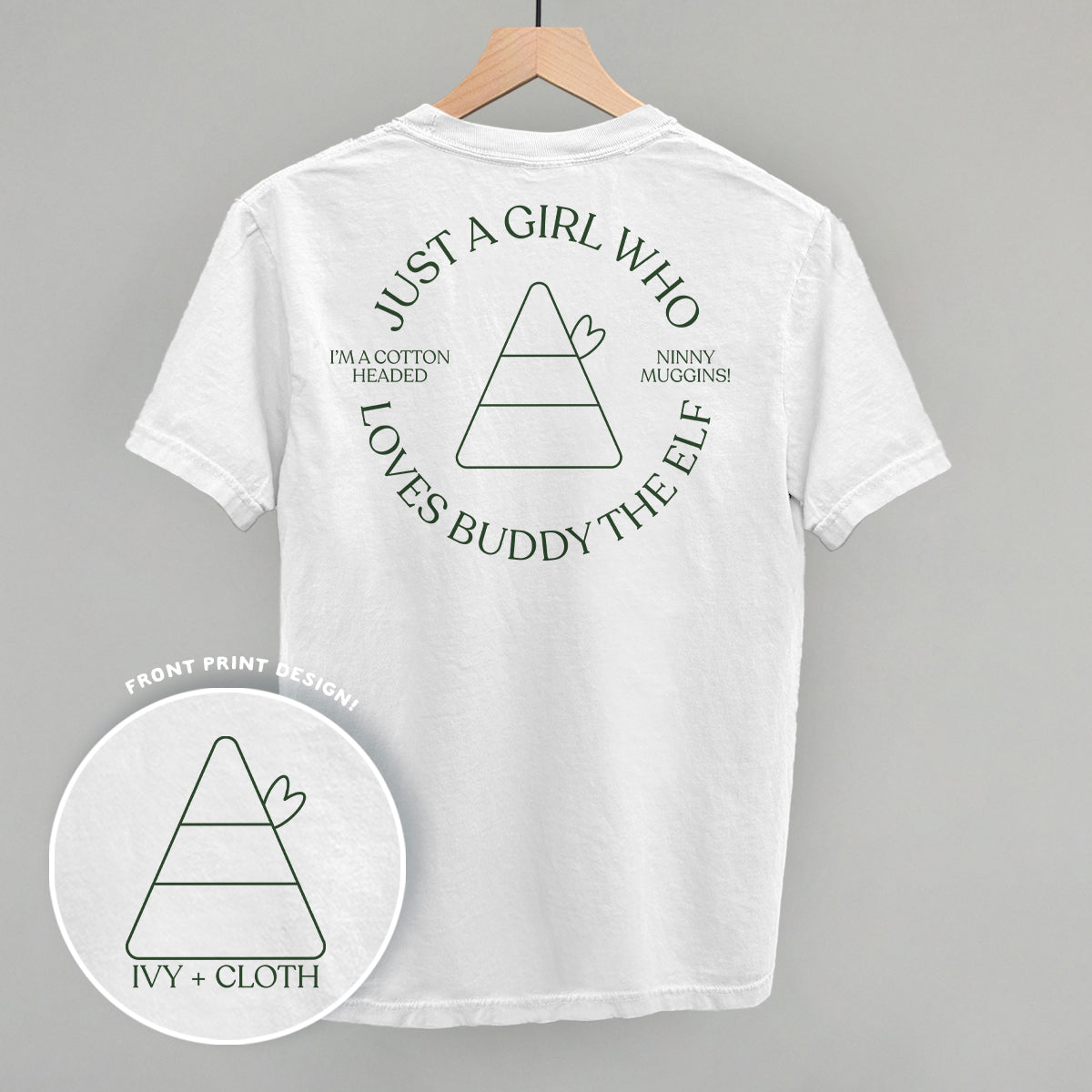 Just A Girl Who Loves Buddy The Elf (Back Print) - clothing by TeeHivey.com (Image 5)