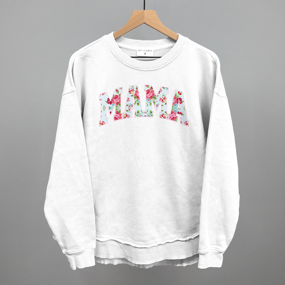 Mama (Block Letter Floral) - clothing by TeeHivey.com (Image 5)
