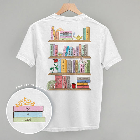 Princess Book Shelves (Back Print) - clothing by TeeHivey.com (Image 1)