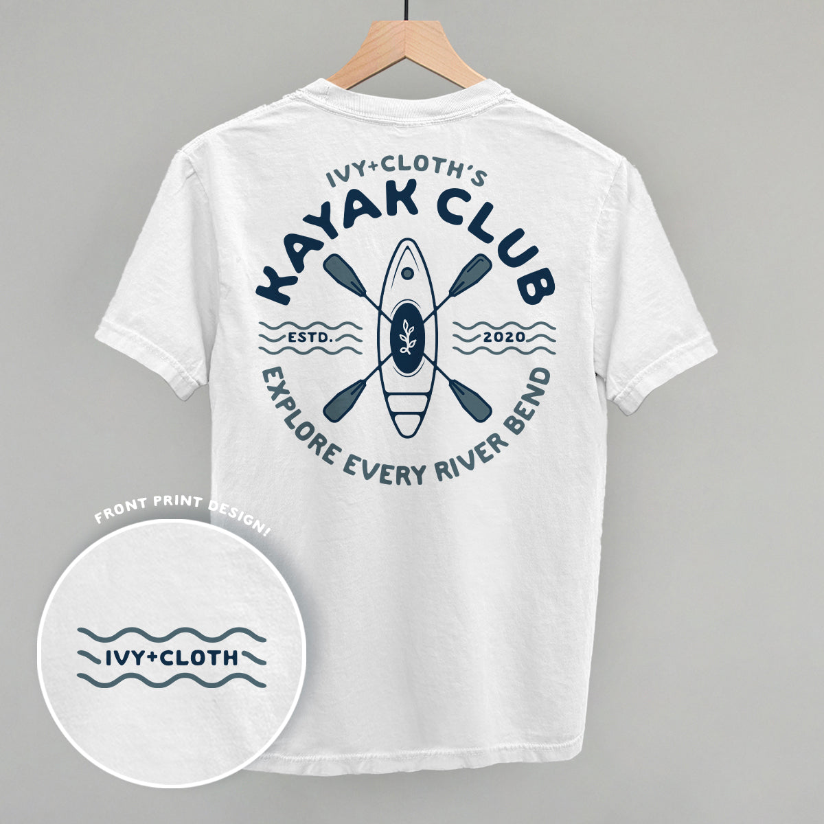 Ivy's Kayak Club (Blue) (Back Print) - clothing by TeeHivey.com (Image 4)