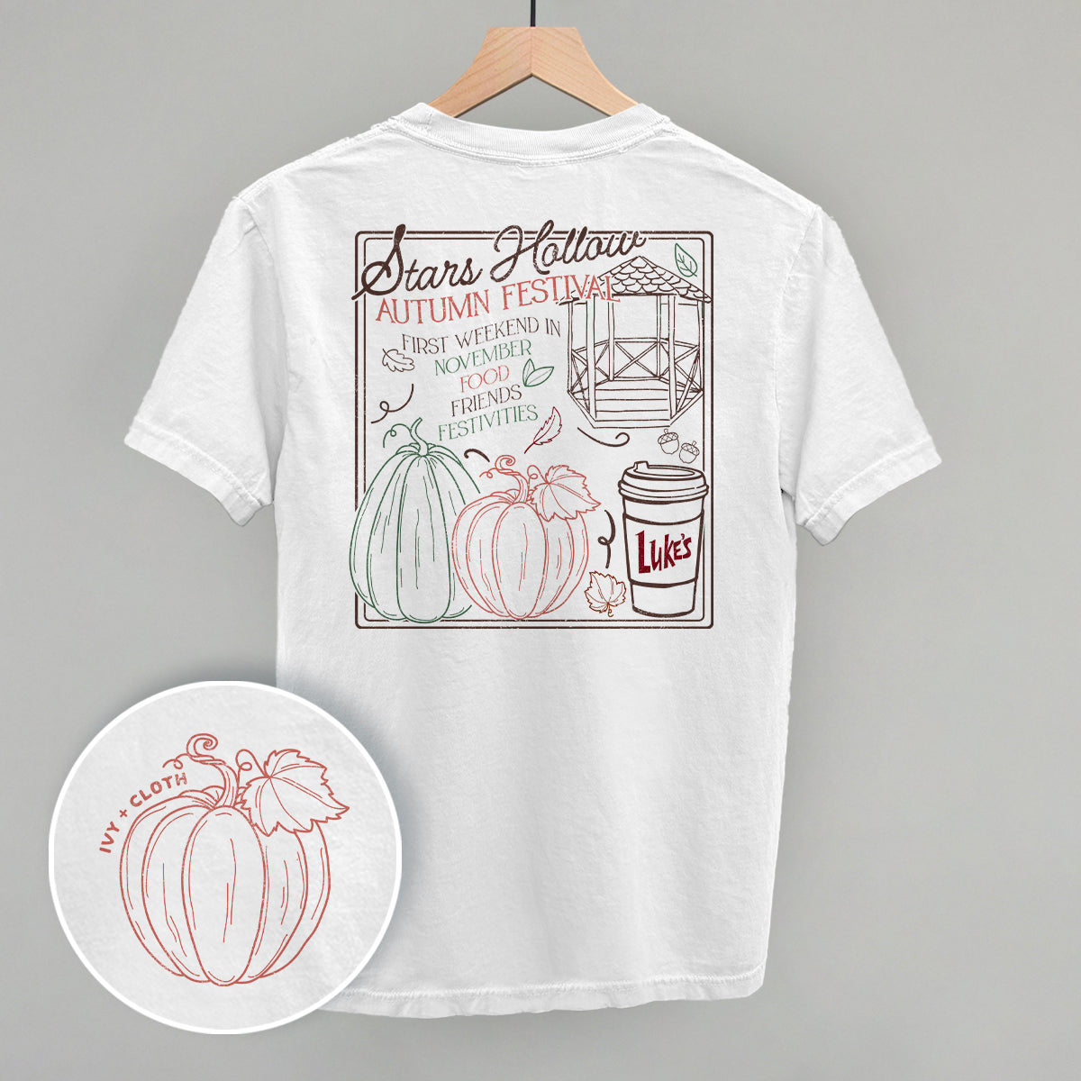 Stars Hollow Autumn Festival (Back Print) - clothing by TeeHivey.com (Image 3)