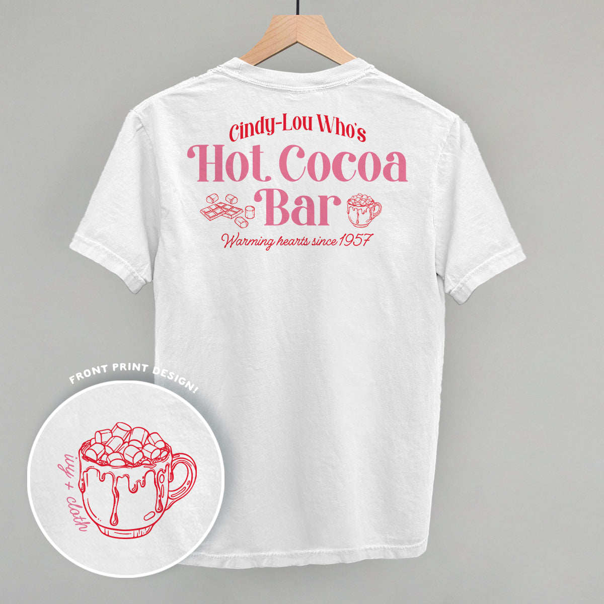 Cindy-Lou Who's Hot Cocoa Bar (Back Print) - clothing by TeeHivey.com (Image 3)