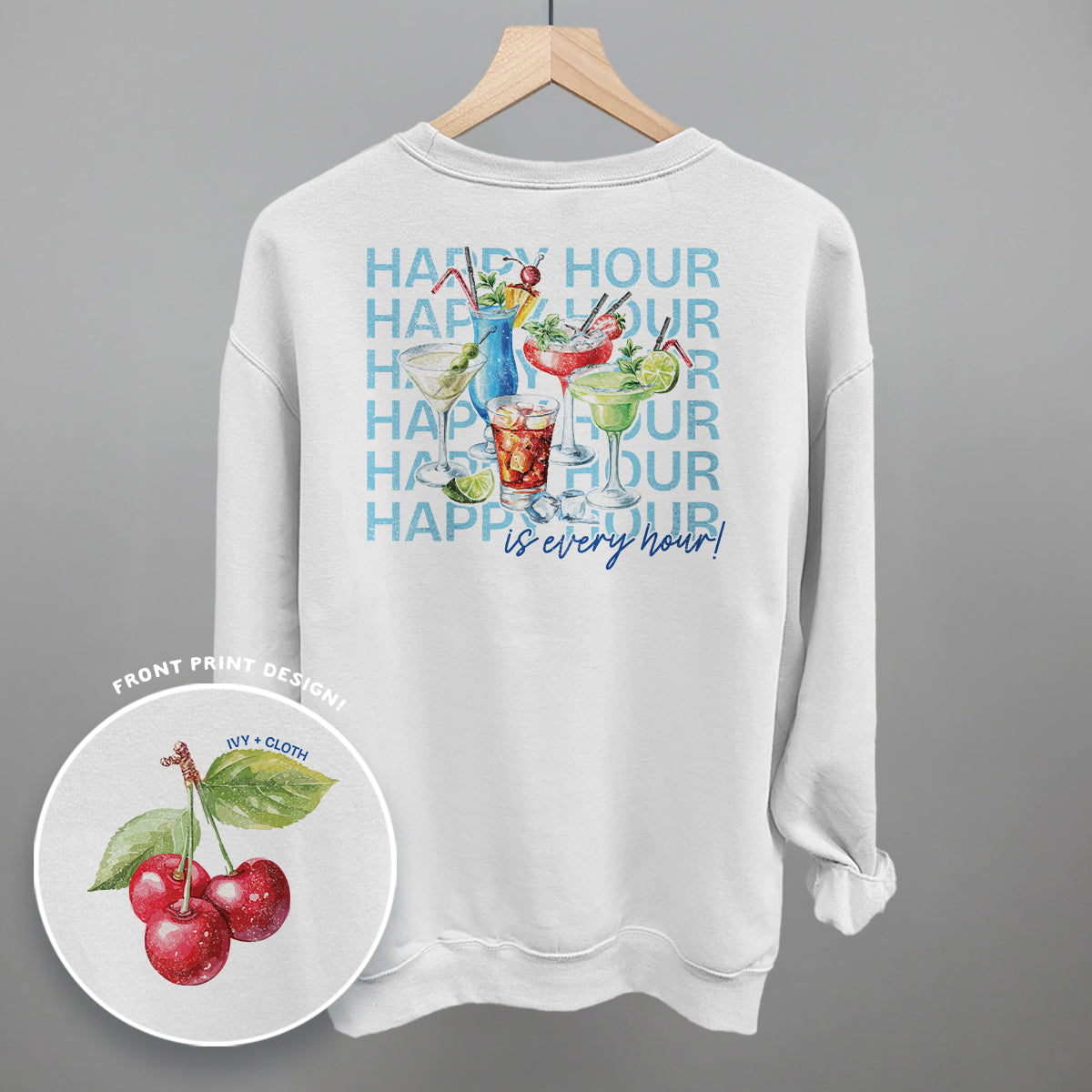 Happy Hour (Back Print) - clothing by TeeHivey.com (Image 1)