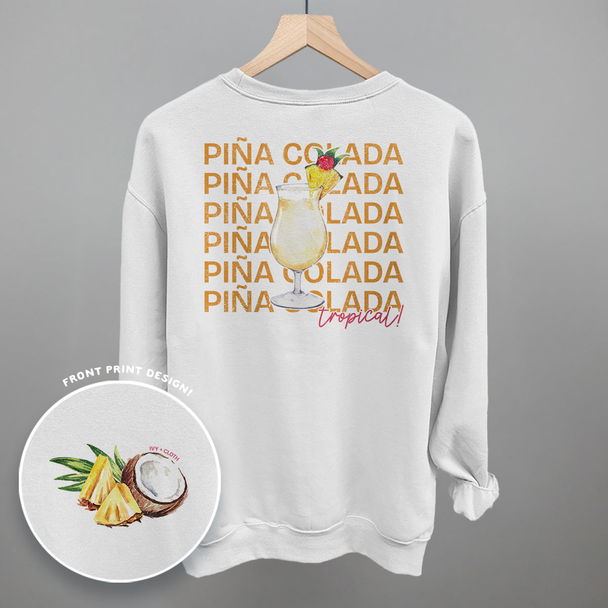 Piña Colada (Back Print) - clothing by TeeHivey.com (Image 3)