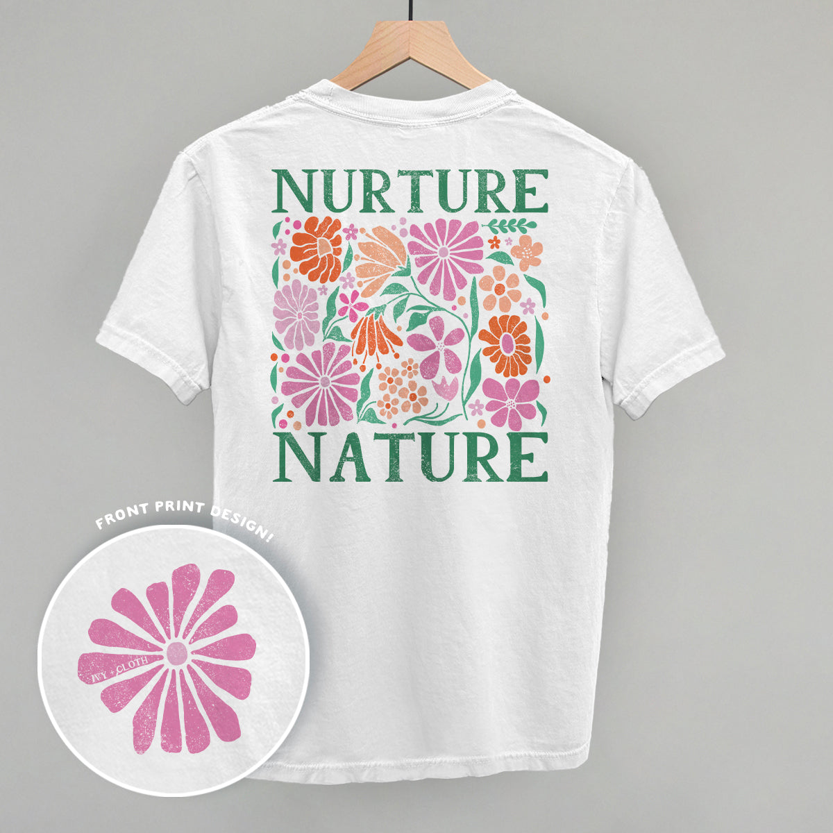Nurture Nature Abstract (Back Print) - clothing by TeeHivey.com (Image 3)