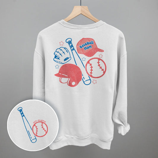 Baseball Mom Doodle (Back Print) - clothing by TeeHivey.com (Image 1)