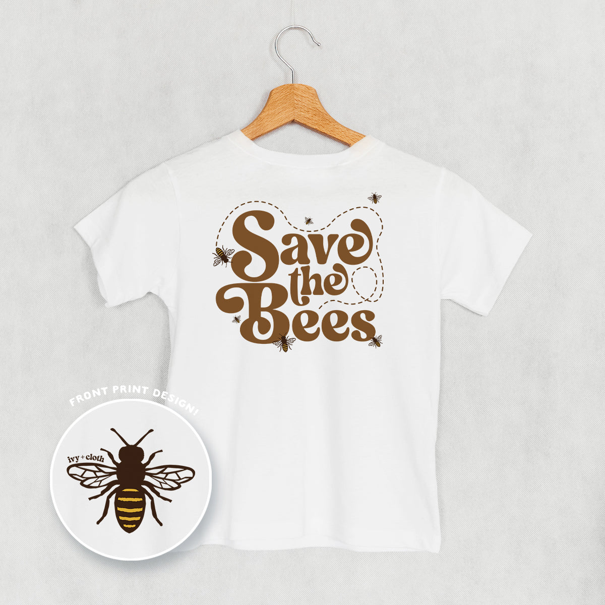 Save The Bees (Kids Back Print) - clothing by TeeHivey.com (Image 5)