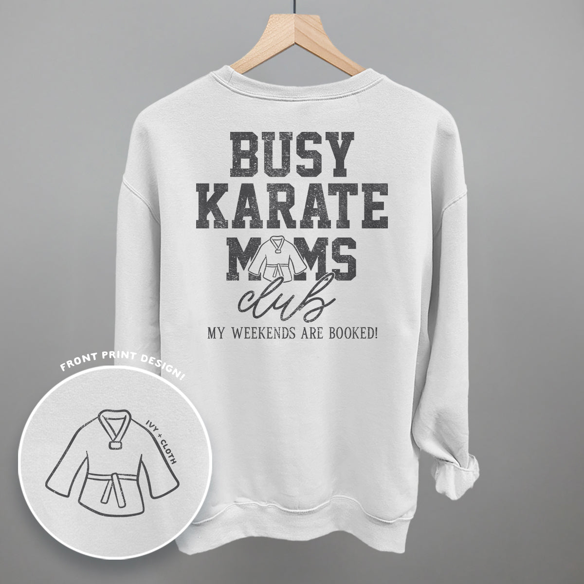 Busy Karate Moms Club (Back Print) - clothing by TeeHivey.com (Image 5)