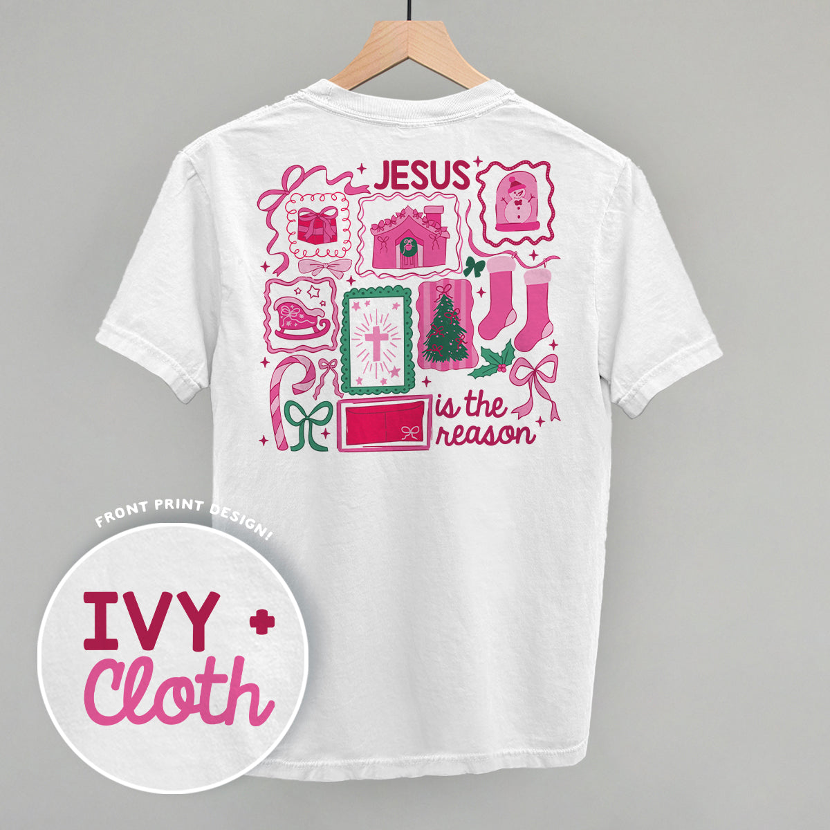 Jesus Is The Reason Pink Doodles (Back Print)