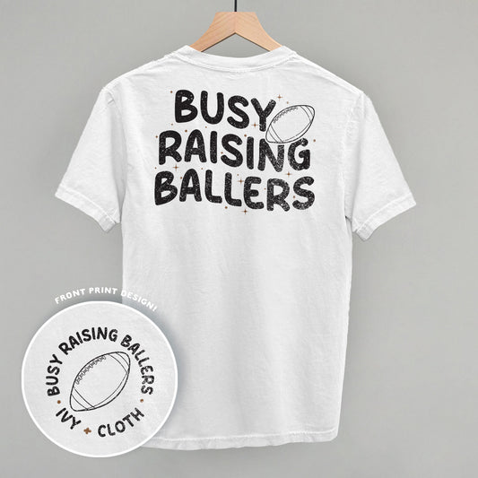 Busy Raising Ballers Football (Back Print) - clothing by TeeHivey.com (Image 1)