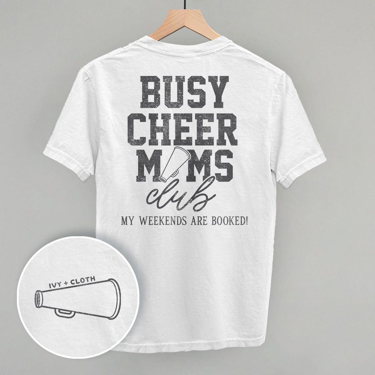 Busy Cheer Moms Club (Back Print) - clothing by TeeHivey.com (Image 4)