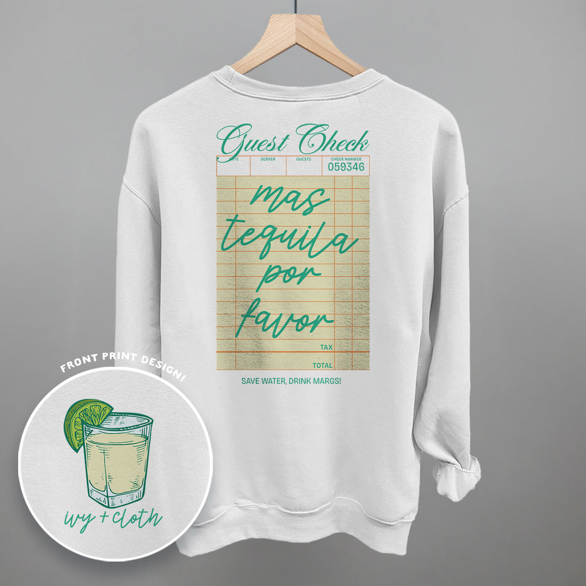 Mas Tequila Por Favor (Back Print) - clothing by TeeHivey.com (Image 4)
