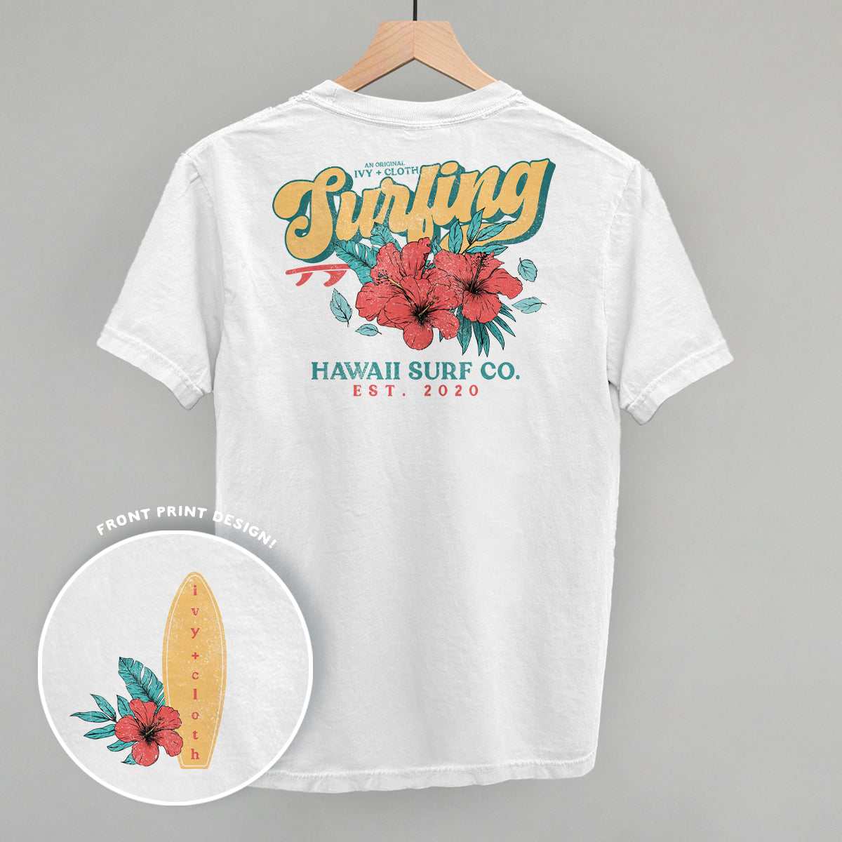 Ivy Surf Club Retro (Back Print) - clothing by TeeHivey.com (Image 2)