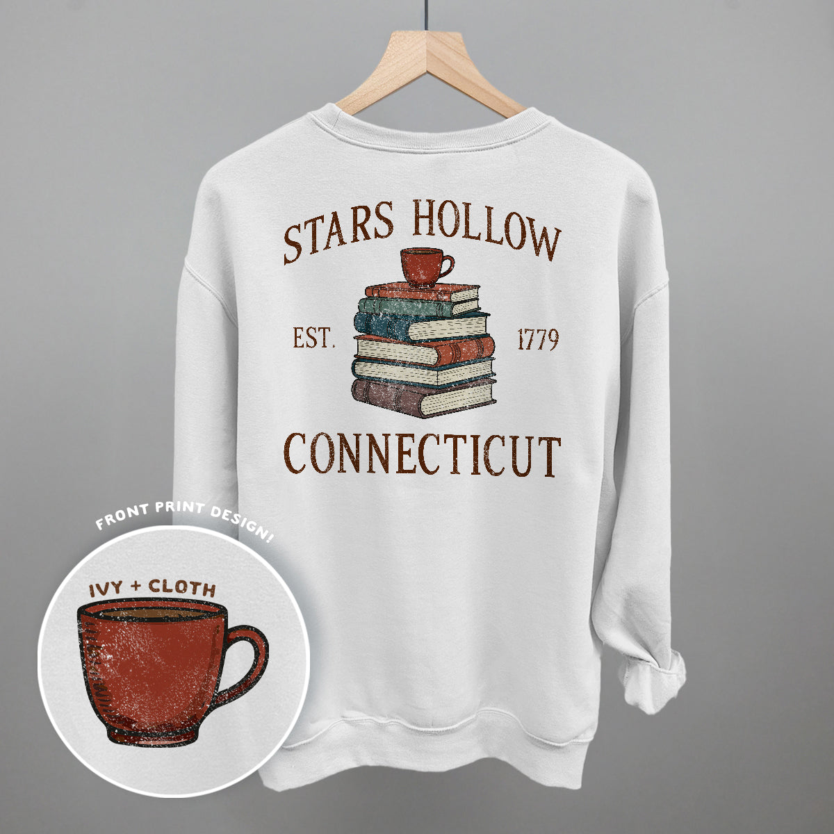 Stars Hollow CT (Back Print) - clothing by TeeHivey.com (Image 4)