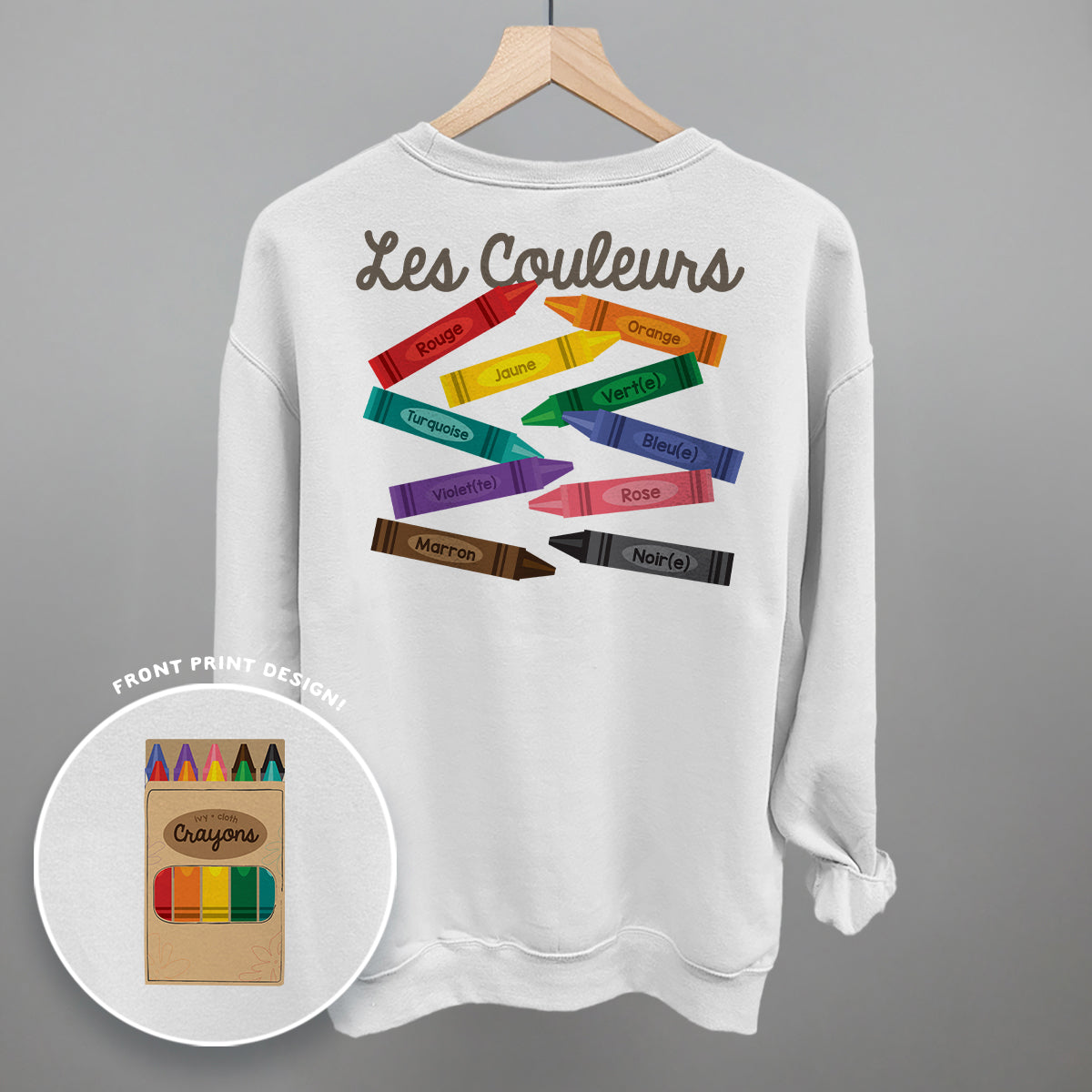 Les Couleurs (Back Print) - clothing by TeeHivey.com (Image 4)
