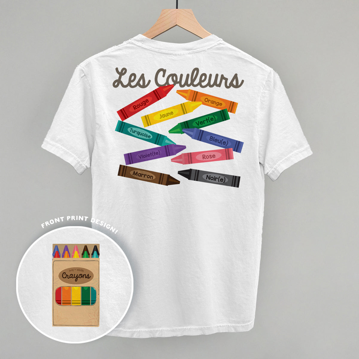 Les Couleurs (Back Print) - clothing by TeeHivey.com (Image 2)